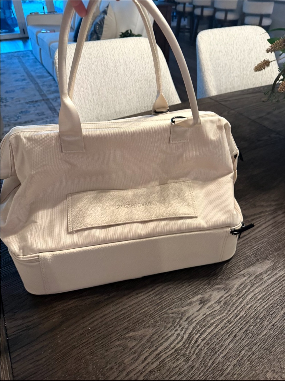 SwissGear Cream Canvas Travel Tote